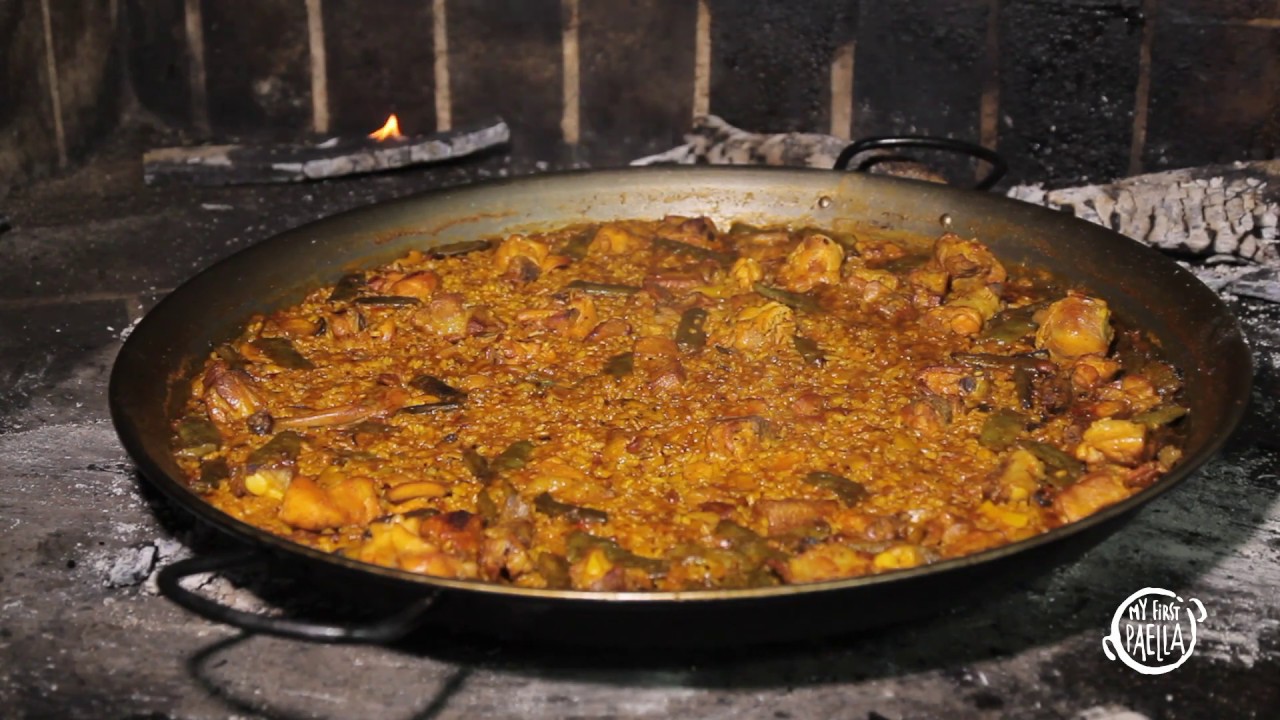 Valencian Paella cooked to firewood. YouTube