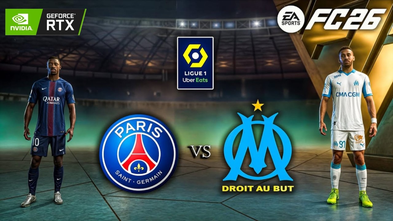 FC 26 - PSG vs. Marseille - Ligue 1 Uber Eats 25/26 Full Match | PC ™ RTX 3060 12 GB