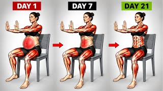 1-MINUTE EXERCISE EASY TO DO | CHAIR WORKOUT FOR SENIOR, BEGINNER, OVERWEIGHT BODY