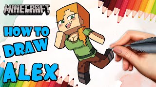 How To Draw Alex Minecraft Drawing Alex Minecraft