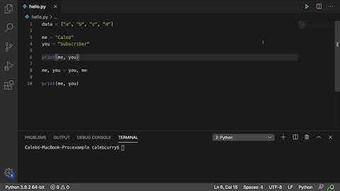 EASY WAY TO SWAP ELEMENTS ON PYTHON