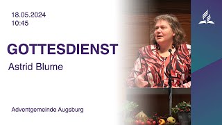 🔴 LIVE | Gottesdienst | Astrid Blume | 18.05.2024 | Adventgemeinde Augsburg