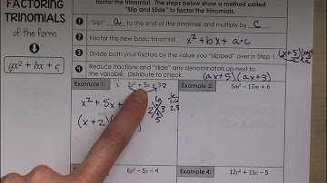 Chapter 5 Factoring Trinomials Day 8 (a greater than 1)