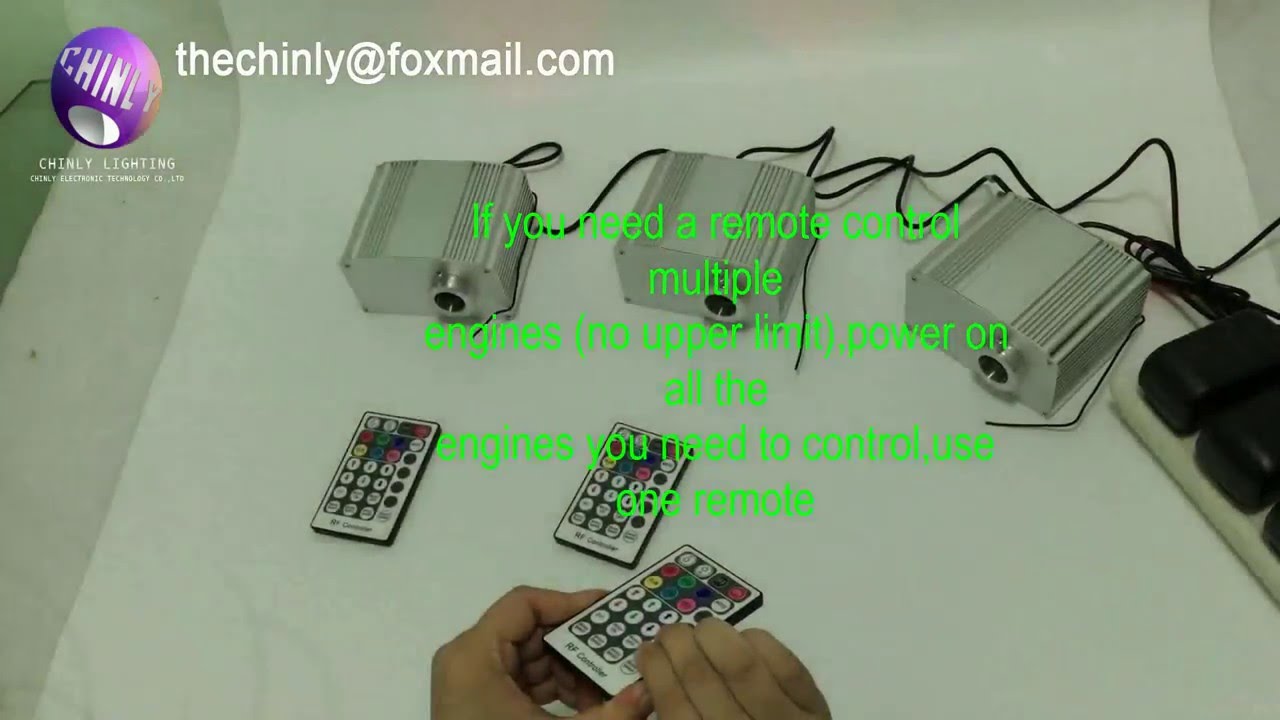 10W TWINKLE fiber light engine Match Code Function - YouTube