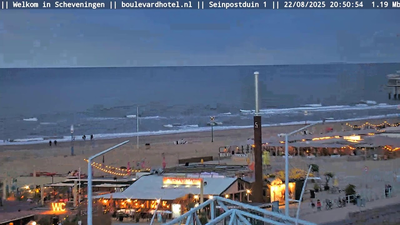 Live Scheveningen Boulevard en Beach Camera