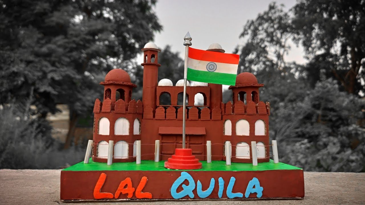 DIY Lal Quila || How To Make  Lal Quila || Lal Kila || Lal Kila Making At Home #Delhi