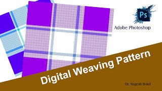 How to Make Digital Weave pattern in Adobe Photoshop l #digitallearning #pattern