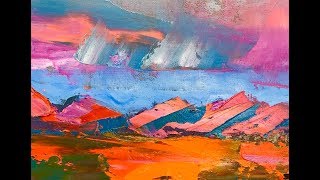 MINIMALIST PLEIN AIR PAINTING FIRST LIGHT IN THE