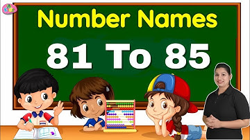 81 To 85 Counting Numbers for Kid | Number Names 81 To 85 | Counting Number with Spelling | Anikidz