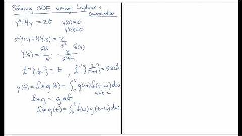 Using Laplace transforms and convolution to solve an ODE