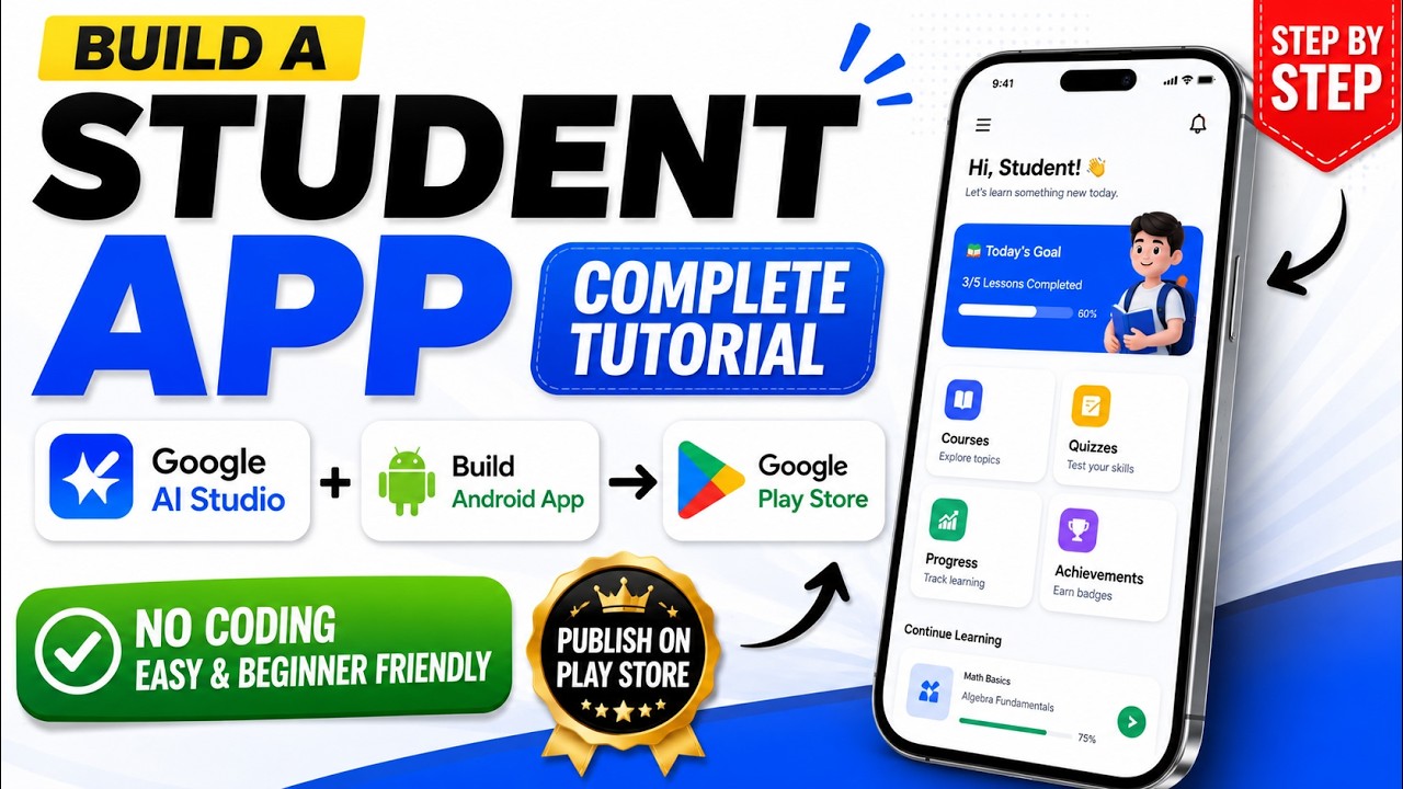 Build a Student App Using Google AI Studio & Publish on Google Play ...