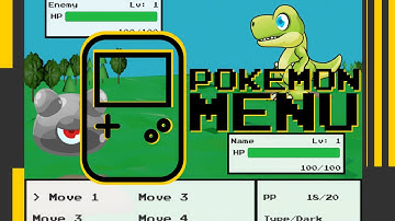 Old School Pokemon Menu Tutorial - Nostalgic Game Making - Free Assets