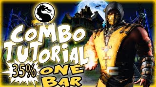 Mortal Kombat X SCORPION Combos - ALL VARIATIONS - Mortal Kombat X Combo Tutorial