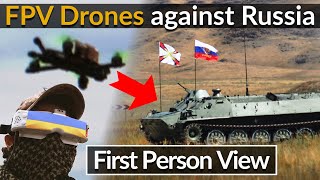 Ukrainian Soldier explains how he uses First-Person kamikaze drones - (FPV drones)