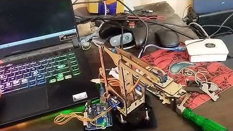 Robot arm control via pc and raspberry pi, Arduino, python 