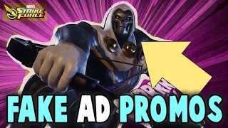 GET FREE GOLD | MSF Fake Ads Are Hilarious & Have SECRET Promo Codes | MARVEL Strike Force