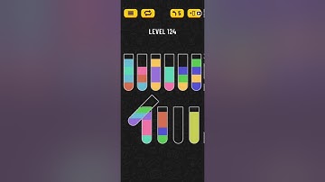Water Sort Puzzle Level 124 Walkthrough Solution 💦