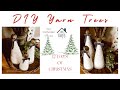 DIY Yarn Trees~12 Days Of Christmas Day 3~Cozy Christmas Decor~Dollar Tree Craft~(Easy DIY Tutorial)