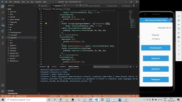 Programando a Estrutura da Lista de Dados na View em Flutter no App de Quis - Aula 7