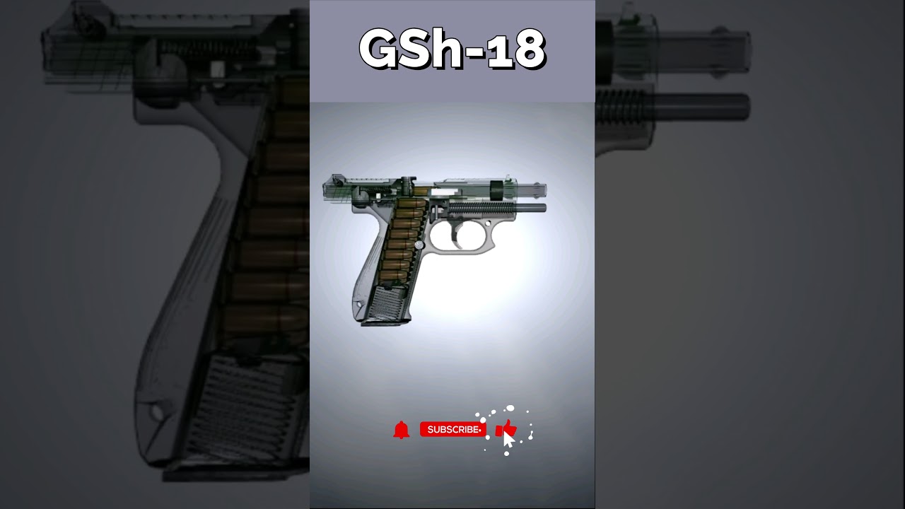 How Does the GSh-18 Work? | 3D Gun Mechanism Animation