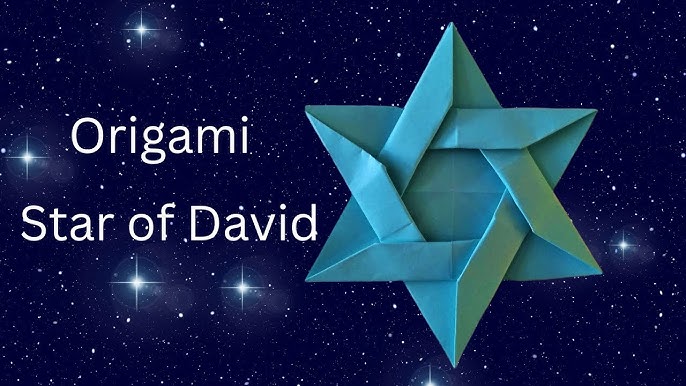Origami Star Of David In 3 Minutes! - creative jewish mom
