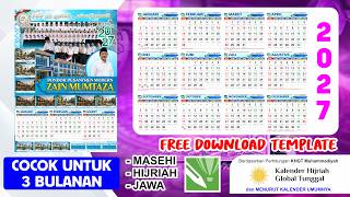FREE TEMPLATE KALENDER 2027 TANPA PASSWORD