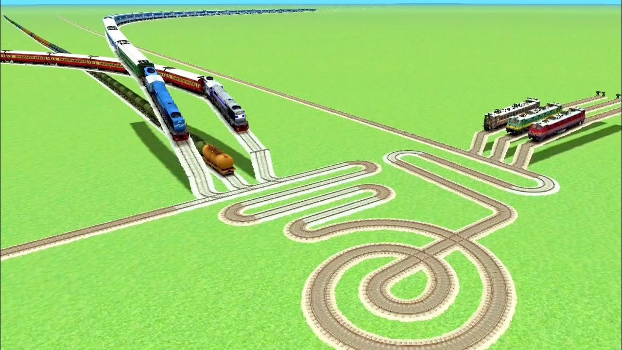 CROSSIN🐍 CIRCLES SNAKE TRACK RISKY UTRUN SHARP CURVE 💖RAILRAOD RAILWORK BEANG DRIVE  