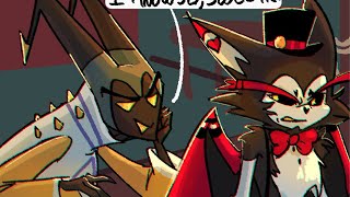 Adam thinks husk is a GIRL?! - Hazbin Hotel comic dub