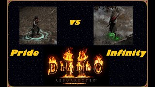 Pride vs Infinity mercenary, whats the best option for summon Necromancer (d2r)