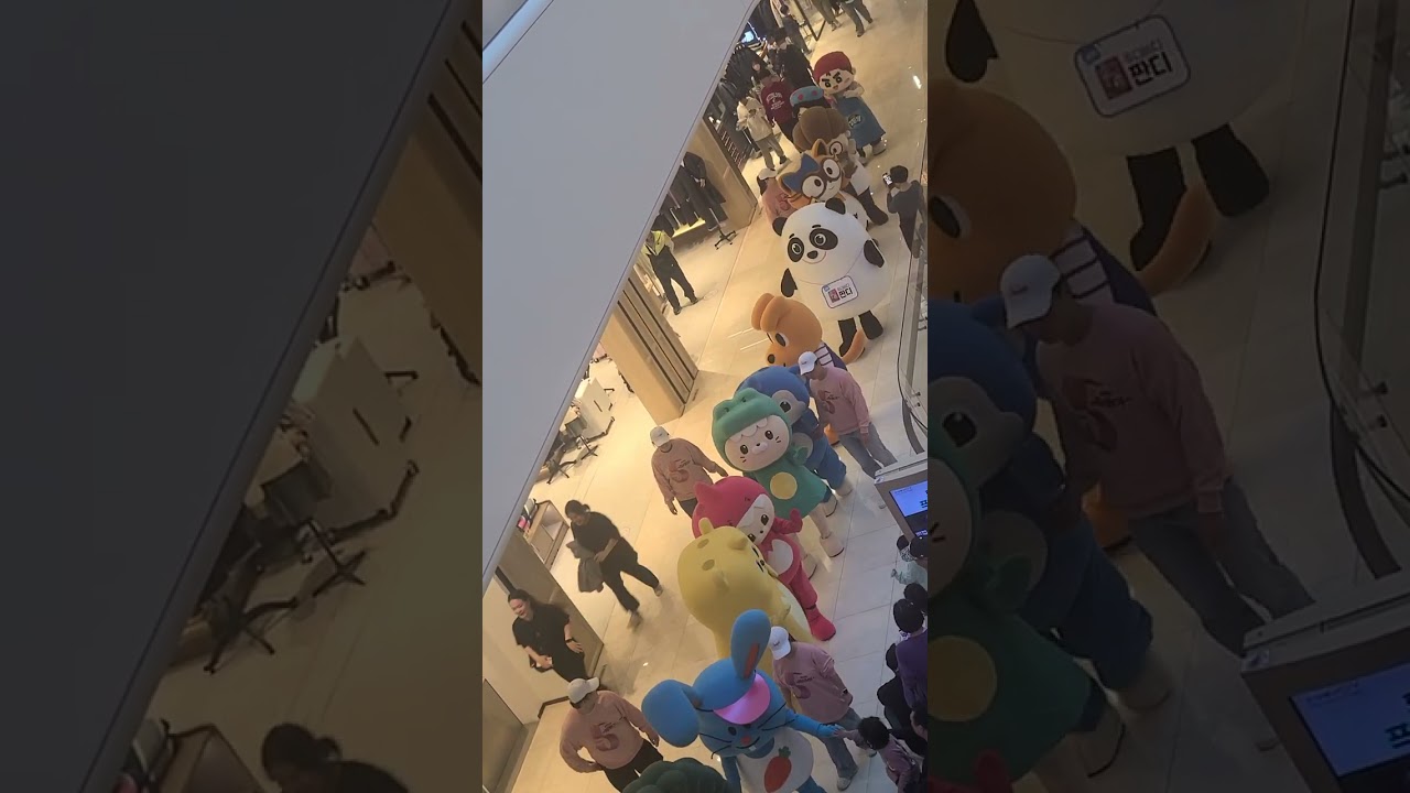 🇰🇷고양 스타필드🇰🇷 캐릭터 퍼레이드🥳재밌는캐릭터인형.고적대