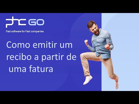 Como emitir um recibo a partir de uma fatura no PHC GO