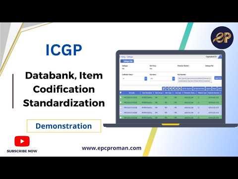 ICGP Demo | Item Code Generation Software - video from PARASCADD