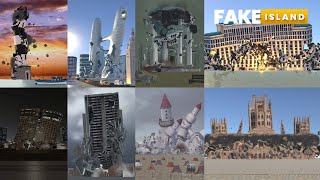 Fake Island: Demolish! (Building Demolition Compilations!)