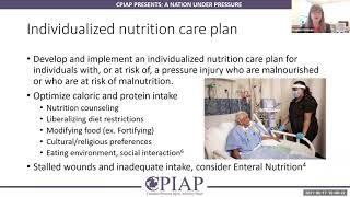 Food for thought: Nutrition for Pressure Injury Prevention and Treatment