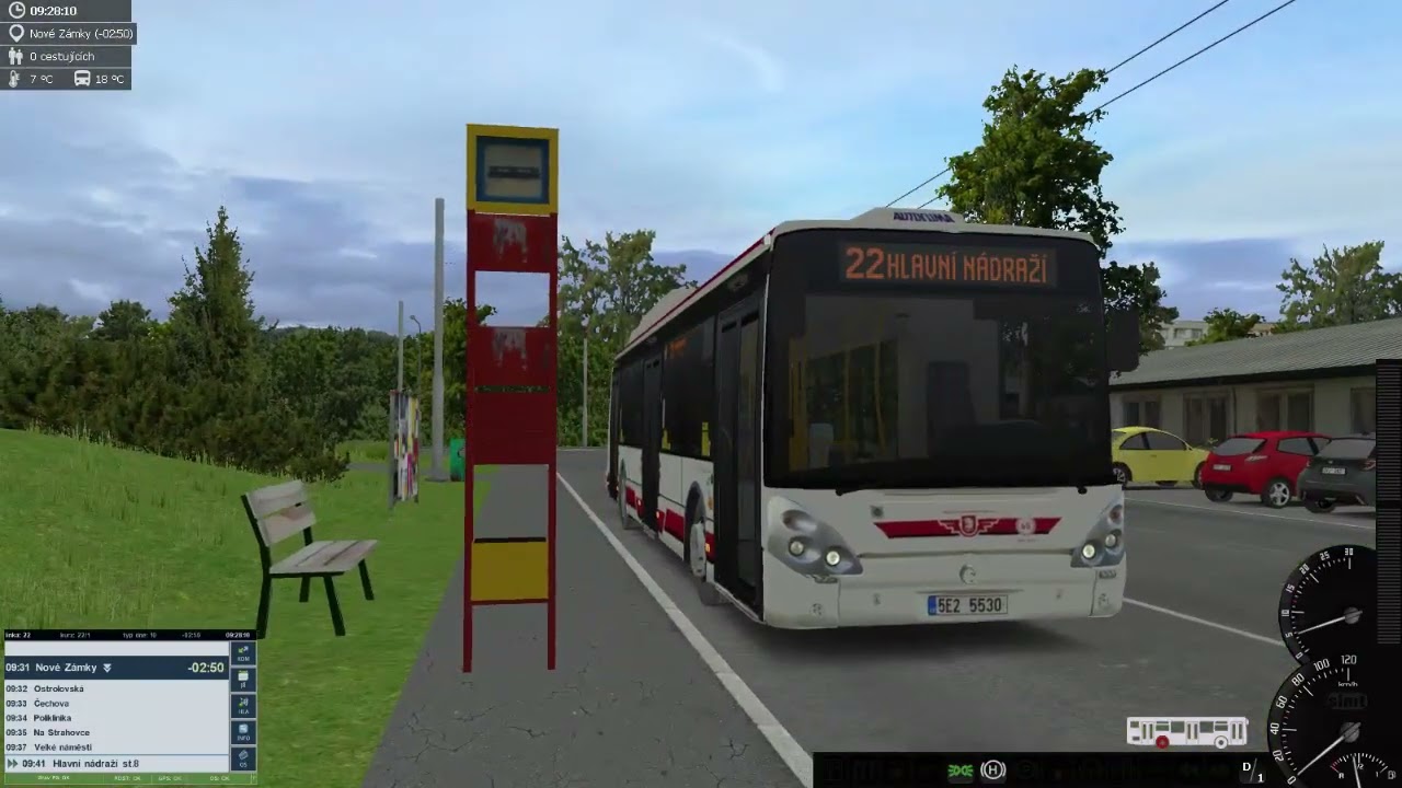 Simt MHD: Linka 22 Hlavní nádraží - Nové Zámky a zpět