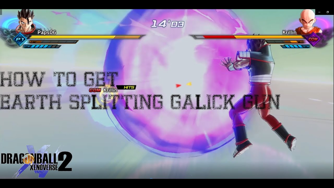 How to get Earth Splitting galick Gun Dragonball Xenoverse 2 YouTube