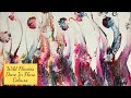 (#32) Wild Flowers - Acrylic swipe Done In Fluro Colours