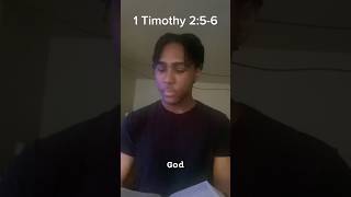 Reading 1 Timothy 2:5-6 ✝️ #bible #study #bibleverse Reading 1 Timothy 2:5-6 ✝️ #bible #study #bibleverse