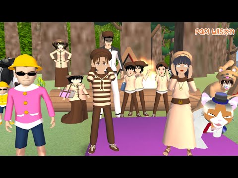 Yuta Dan Mio Camping Ke Hutan Malah Ketemu Harimau😱🤣🐯 | Sakura School Simulator | Papi Wilson