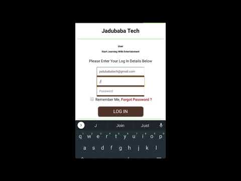 Simple and  Sober login page using HTML, CSS and JS | Jadubaba Tech | CodeSource of Login Page