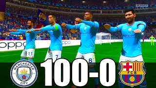 FIFA 23 | RONALDO, MESSI, MBAPPE, NEYMAR, ALL STARS | MANCHESTER CITY 100 - 0 FC BARCELONA