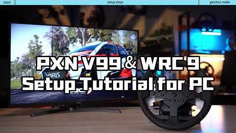 PXN V99 Gaming Steering Wheel & WRC 9 Setup Tutorial for PC. #pxn #tutorial #wrc9 #pxnv99 #games