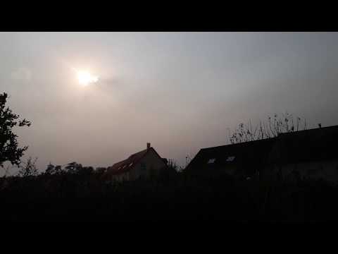Ciel Orangé (Particules de Fumée et Poussières) | Le Mans (72) | 16 Octobre 2017