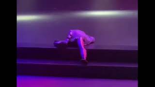 Robot Michael Jackson falling GIF