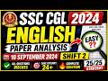 SSC CGL 2024 Tier-I Official Paper (Held On: 10 Sept, 2024 Shift 2)