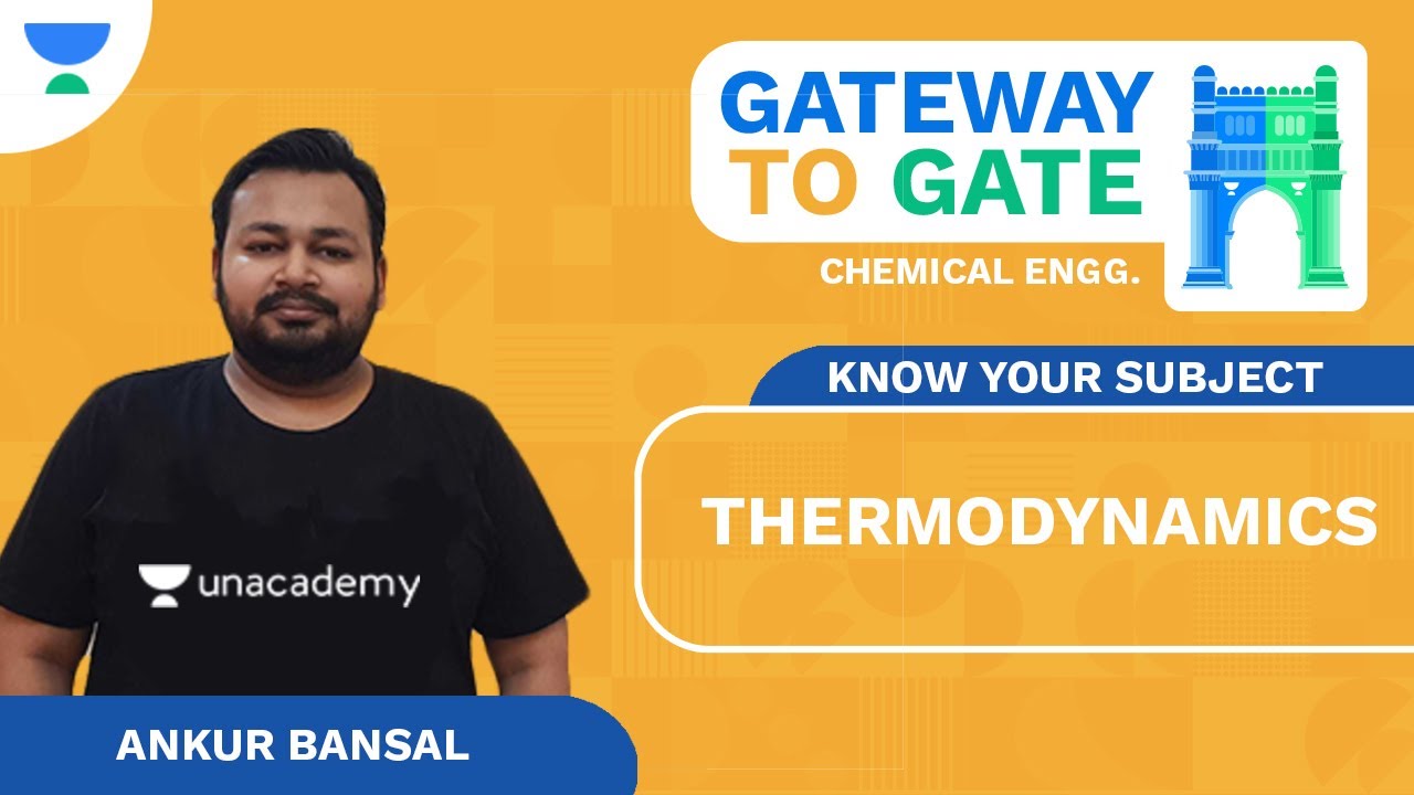 Know Your Subject | Thermodynamics  | GATEway to GATE | CH | Ankur Bansal | Unacademy Accord