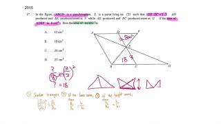 HKDSE Maths PP 2015 Paper 2 MC Q17 English version