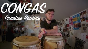Congas Practice Routine with 4/4 - 2/2 and 6/8 ??? I Show You an Exercise