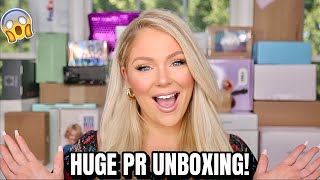 BIGGEST PR UNBOXING HAUL EVER | MASSIVE AMOUNT OF FREE MAKEUP!