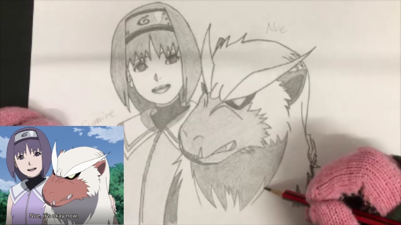 Drawing Sumire Kakei And Nue Boruto 手描き ボルト 筧スミレ 鵺 ぬえ Youtube